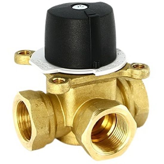 Трёхходовой 3-х ходовой смесительный клапан Uni-Fitt 3/4" Kvs 6