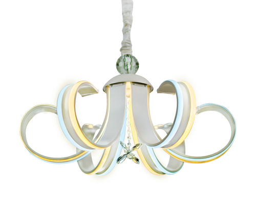 Светодиодная люстра с пультом FL118/6 WH белый 156W 700*700*420 (ПДУ РАДИО 2.4)