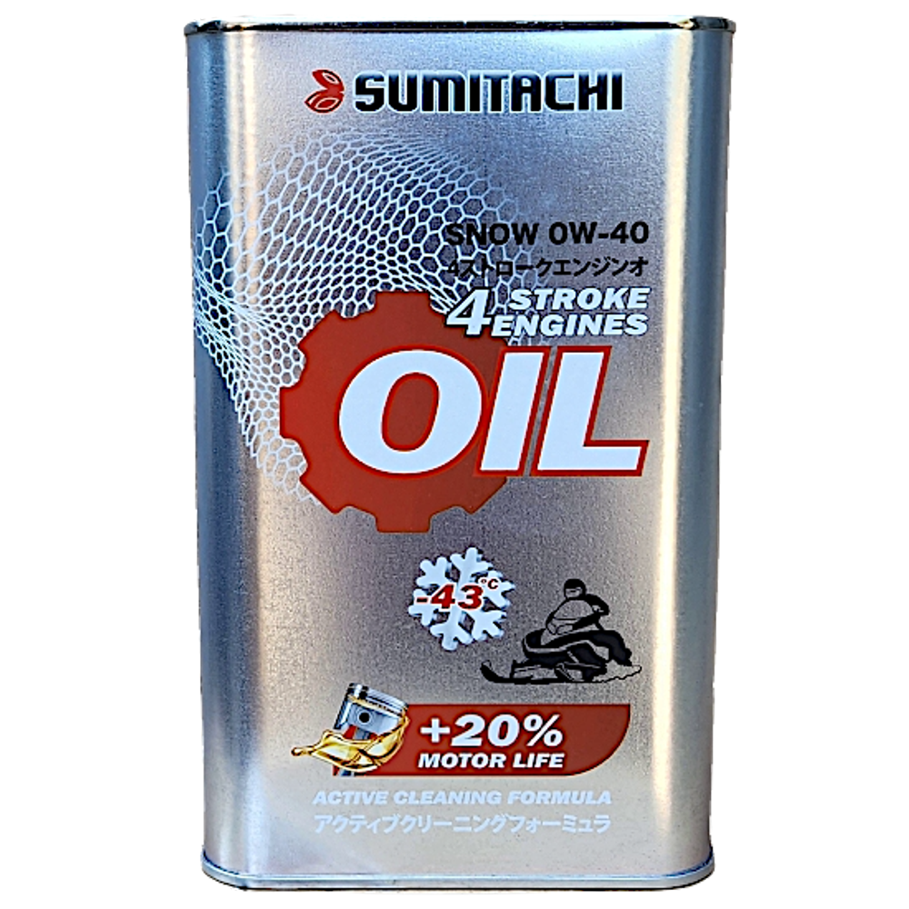 Масло мотор. 4T синт. Sumitachi Snow Oil 0W-40 1л
