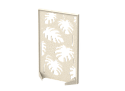 Перегородка с декором  "Пальмы" 120х40х160