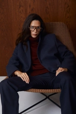 Жакет двубортный, Синий