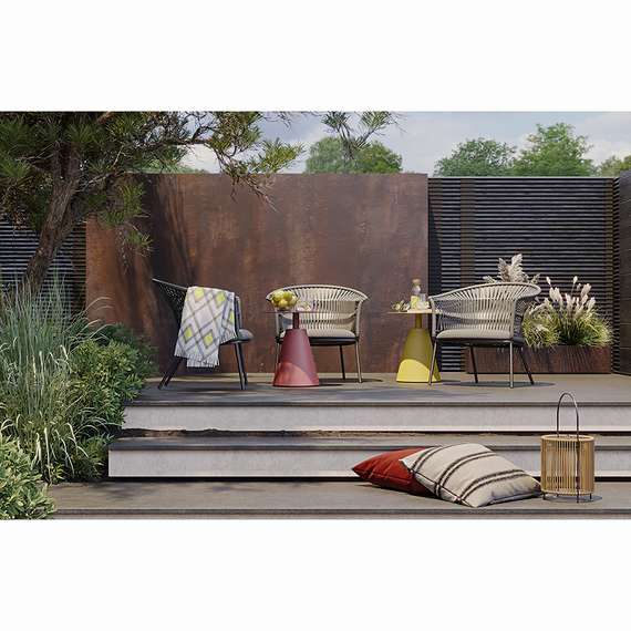 Столик кофейный Marius, Ø50х55 см, желтый