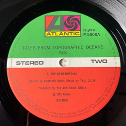 Винтажная виниловая пластинка LP Yes Tales From Topographic Oceans (Japan 1983) (Obi)
