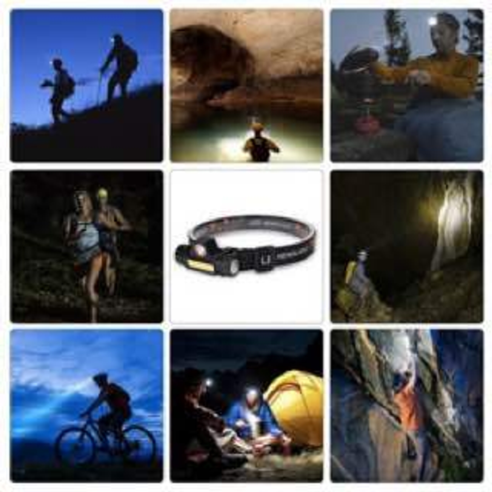 Фонарь налобный / двойной свет