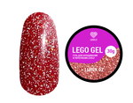 LOVELY Гель для наращивания и укрепления Lego Gel Lurex 02 (светоотражающий), 15 гр