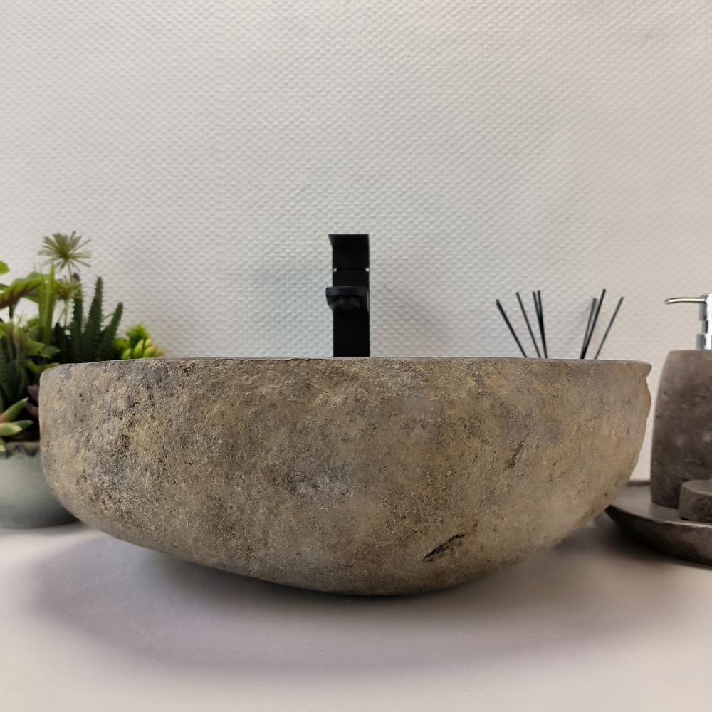 Раковина из речного камня RS-63851 (45*42*15) 0121