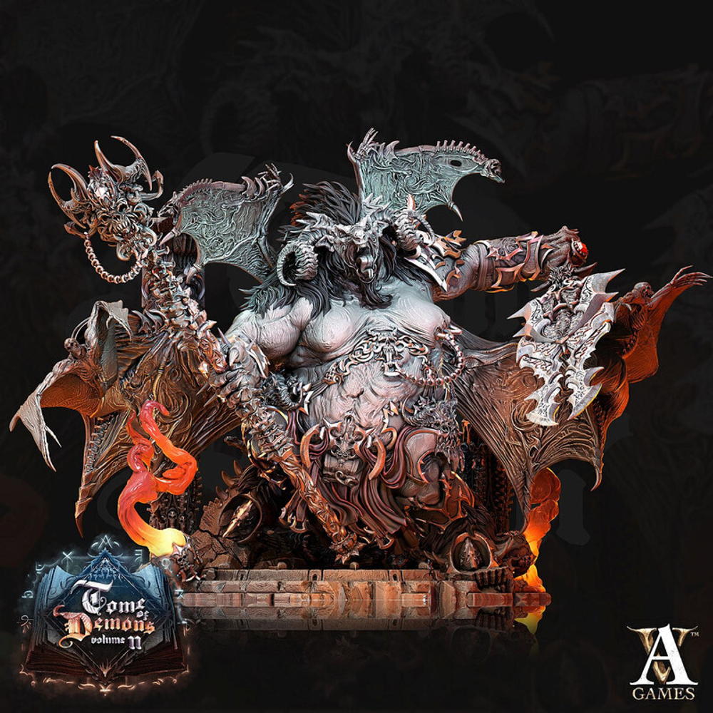 Grand Alliance Chaos Chaos Daemons Daemon Prince Демон-принц миниатюра для dnd, днд, pathfinder, фентези, Настольная игра, НРИ, Варгейм, РПГ