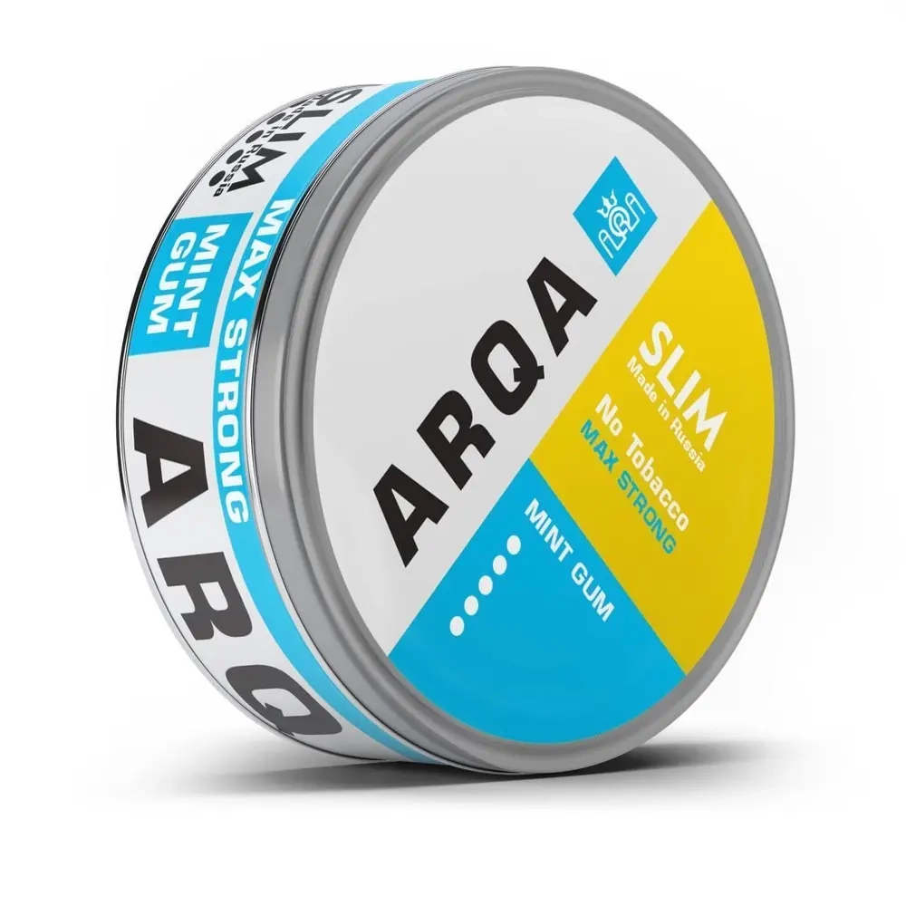 ARQA SLIM MINT GUM (100 МГ) - МЯТНАЯ ЖВАЧКА