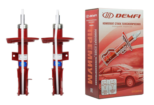 Стойка передняя ВАЗ 2181 Lada Vesta Cross,SW Cross правая, левая премиум газомасляная Демфи