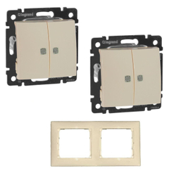 Legrand выключатель 4328 с рамкой 2 с/к