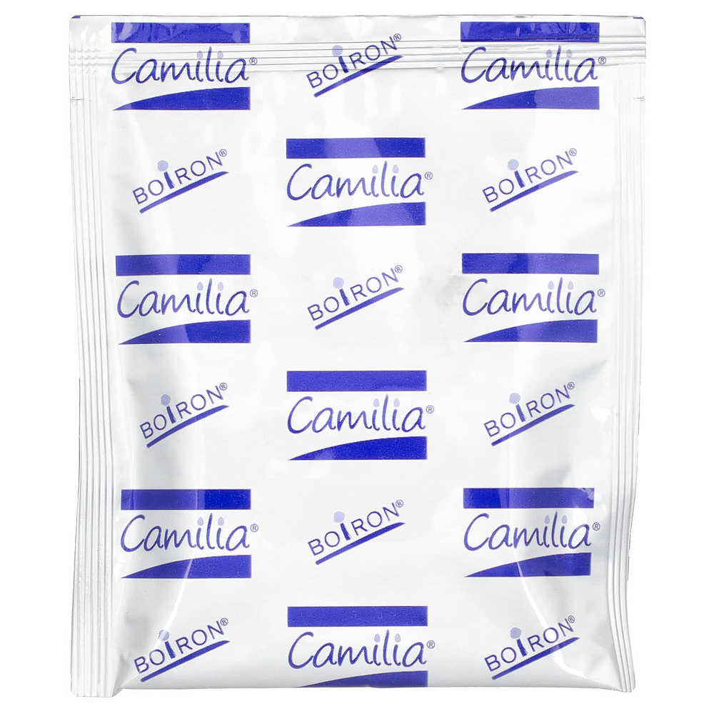 Boiron, Camilia, средство для снятия боли при прорезывании зубов, для младенцев от 1 месяца и старше, 15 заранее отмеренных жидких доз, 1 мл (0,34 жидк. унций) каждая