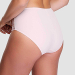 Трусы-слипы из мягкого микроволокна со вставками из вышитого тюля (Размер: 50) (Цвет: бордовый)