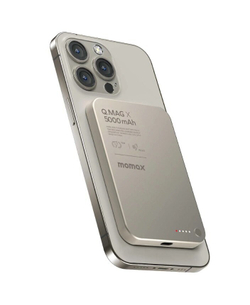 Внешний аккумулятор Momax с беспроводной зарядкой, 5 000 мАч, Qi/PD20, Natural Titanium