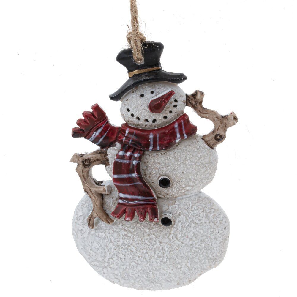 GAEM Изделие декоративное подвесное "Снеговик", L6 W1 H9 см, 6в.