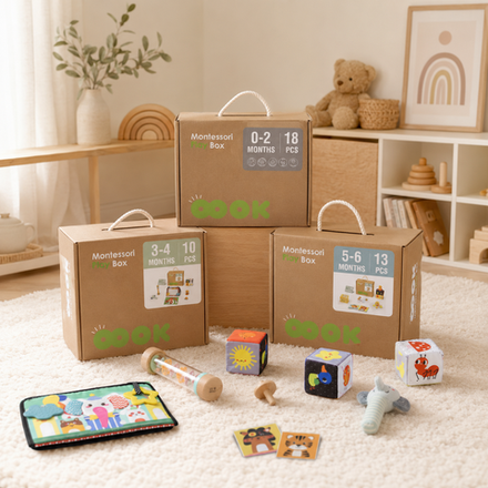 Монтессори Play Box — Программа на полгода (3 коробки)