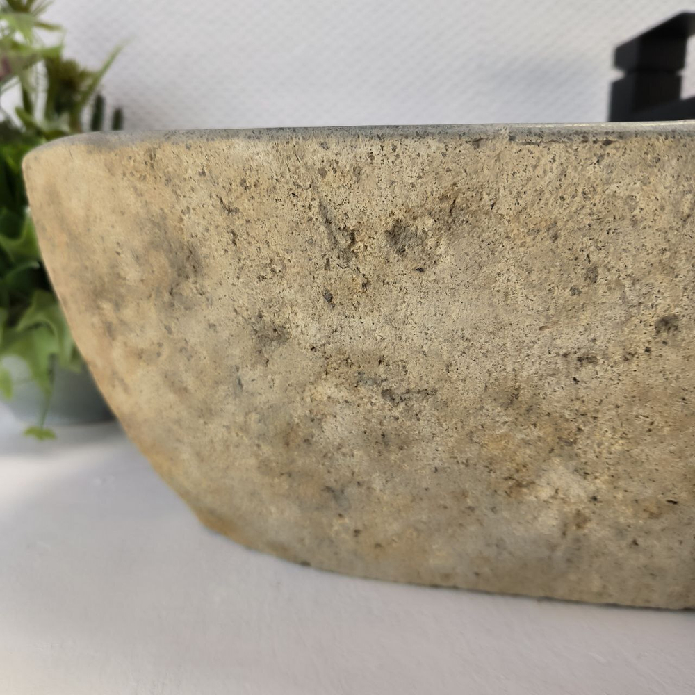 Раковина из речного камня RS-63532 (75*43*17) 0125