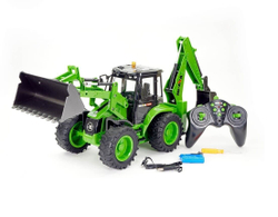 Радиоуправляемый двунаправленный экскаватор-погрузчик с дистанционным управлением 1:14 2.4Gh - HN1579