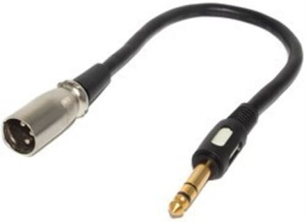 Шнур 6.35мм "шт" моно - XLR "шт" "позолоченный" OD7.0мм 3.0м