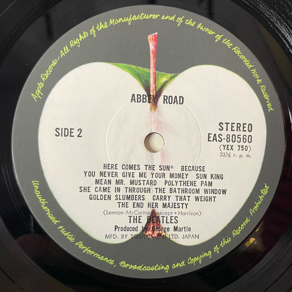 Винтажная виниловая пластинка LP The Beatles Abbey Road (Japan 1976) (Obi) Maxwell's Silver Hammer