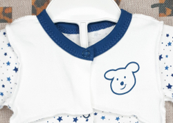 Боди МИШКА И ЗВЕЗДЫ (синий)
