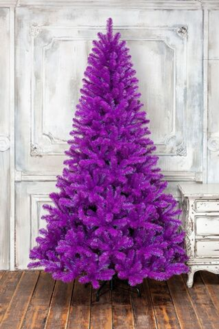 Ель искусственная фиолетовая «Искристая» высота 240 см (2.4 м)