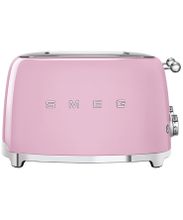 Smeg Тостер на 4 ломтика, розовый