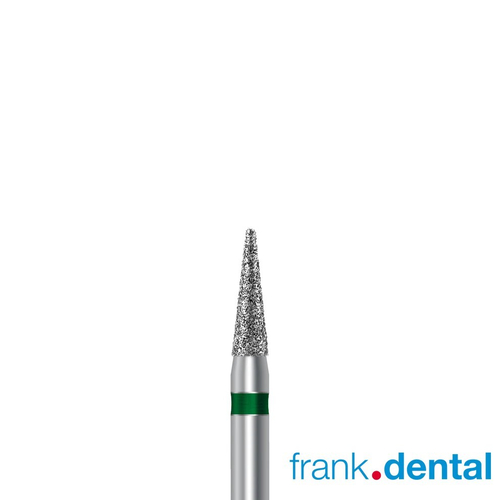 Бор алмазный зеленый  Frank Dental типа FG - D.852.016.G.FG