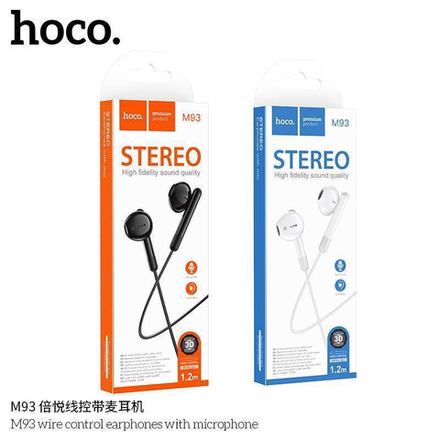 Наушники Hoco M93 wire control earphones with microphone