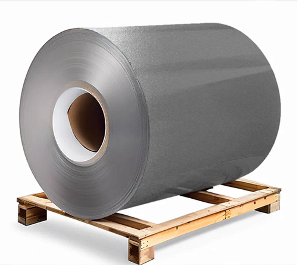 Сталь оцинкованная 0,5х1250х3000 мм RAL 9007 мокрый асфальт Грунт обр.стороны / защ.пленка