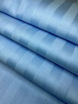 Пододеяльник сатин-страйп Milky Garden "M-BLUE" 2-спальный на молнии 175x215 см