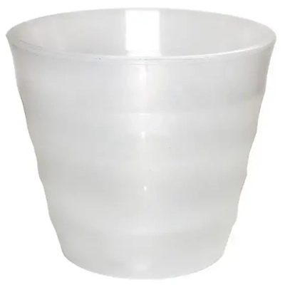 Горшок пластиковый с вкладкой Лаура 2,3л, d.17 h.15, прозрачно-прозрачный