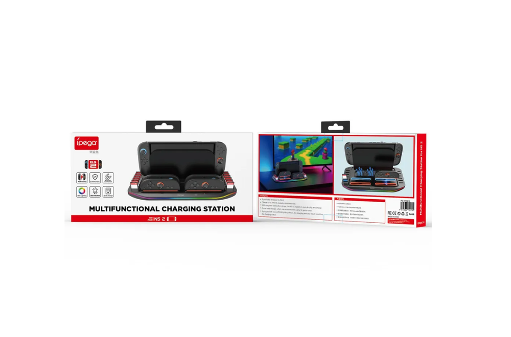 Зарядная док-станция IPEGA, для Nintendo Switch, 4 слота, нескользящее основание