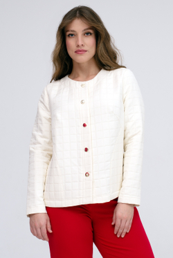 Жакет женский 4446ВП, бел.клетка #485БеК044446ВП