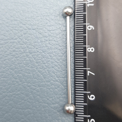 Набор штанг индастриал 6 шт ( 32мм, 34 мм, 36мм, 38 мм, 40 мм, 42 мм) с шариками  5 мм, толщиной 1,6 мм. Медицинская сталь