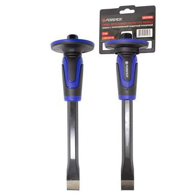 Зубило c прорезиненной защитной рукояткой 25мм (L-305мм),в блистере Forsage F-60225305Q