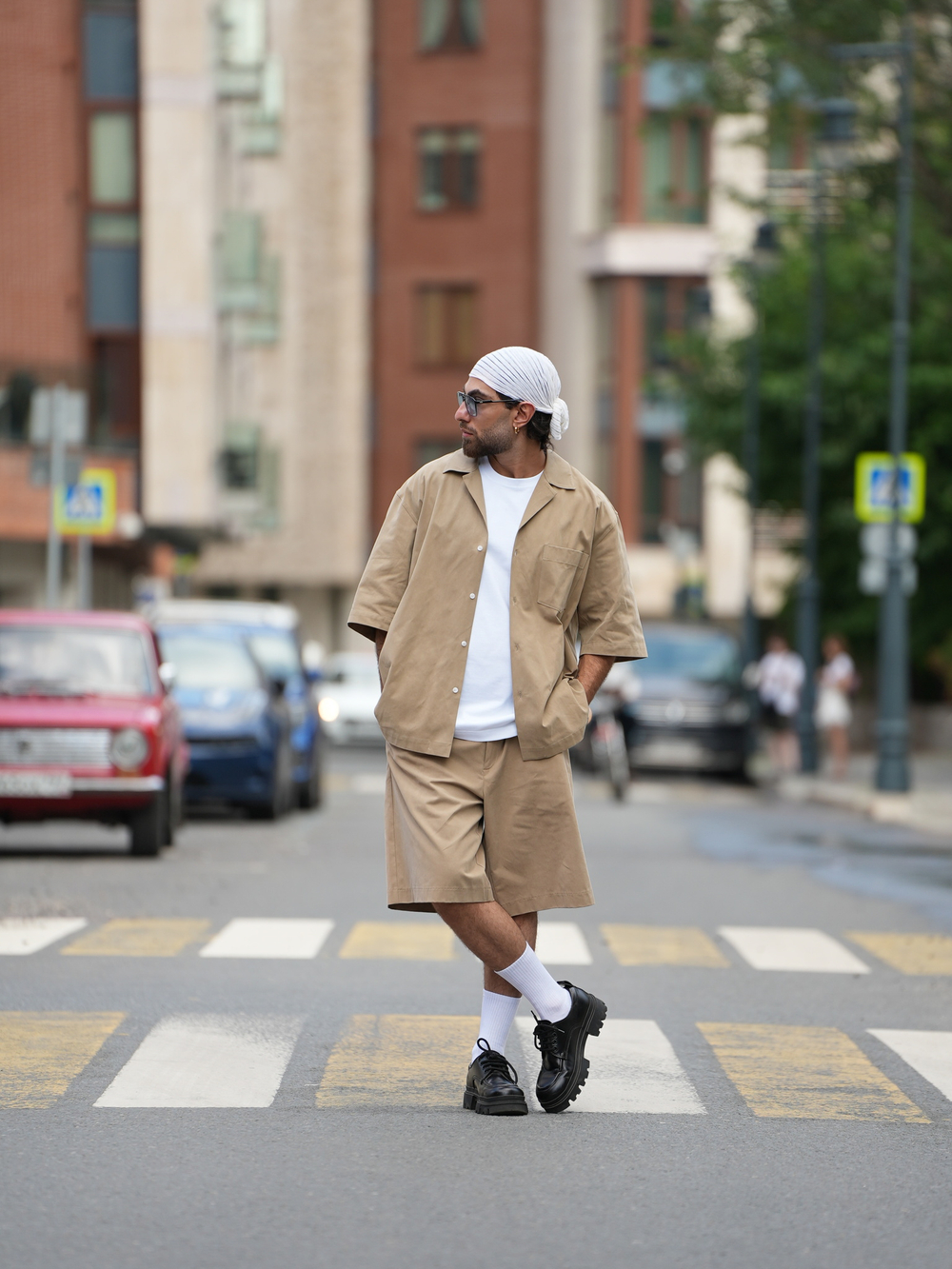 Шорты широкие | camel