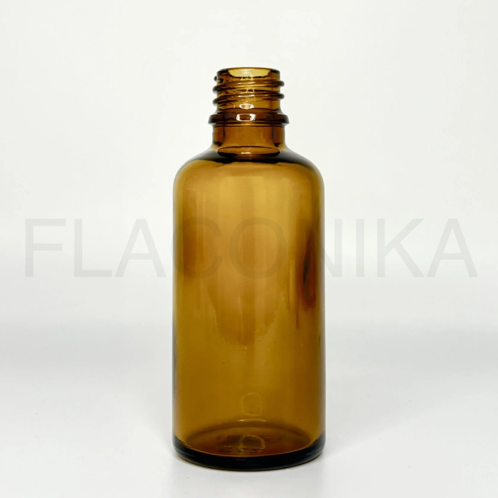 Флакон стекло 50 мл (18) коричневый Китай