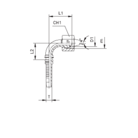 Фитинг DN 20 DKO-S (Г) 36x2 25 (90) Interlock