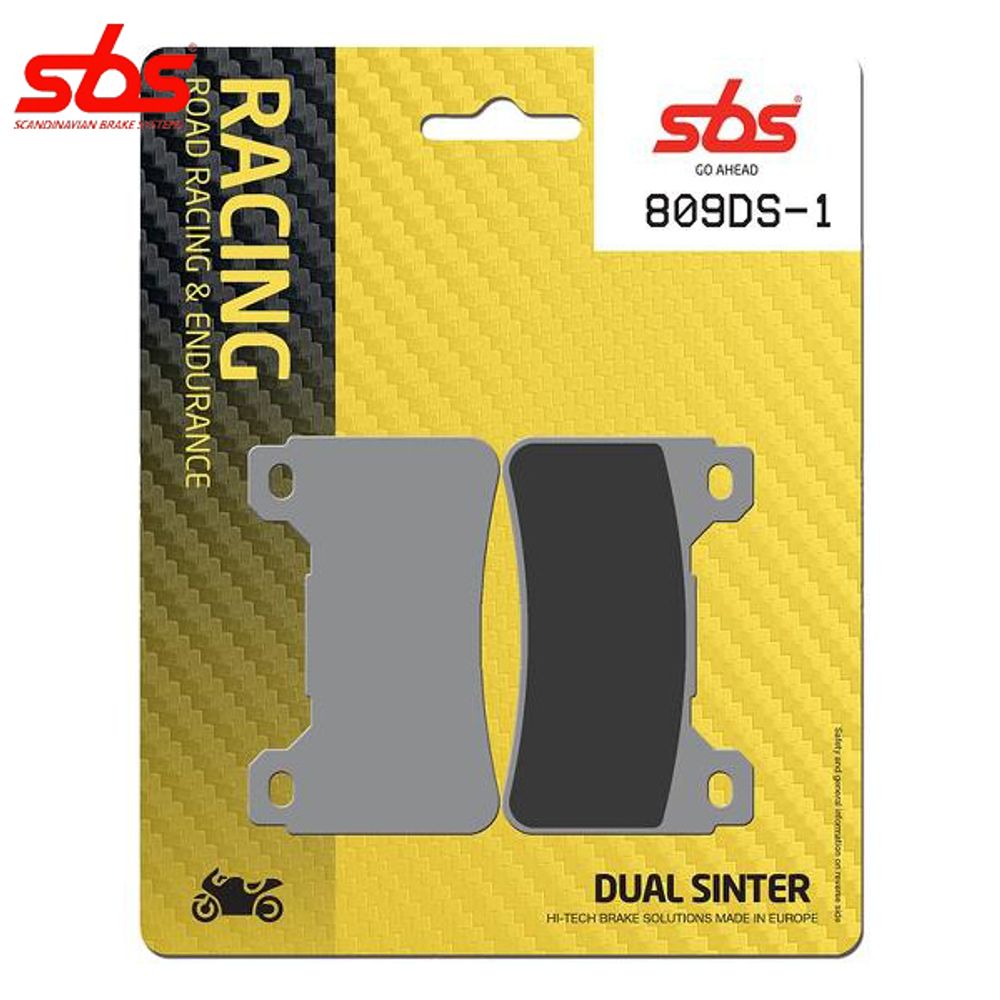 SBS 809DS-1 тормозные колодки передние