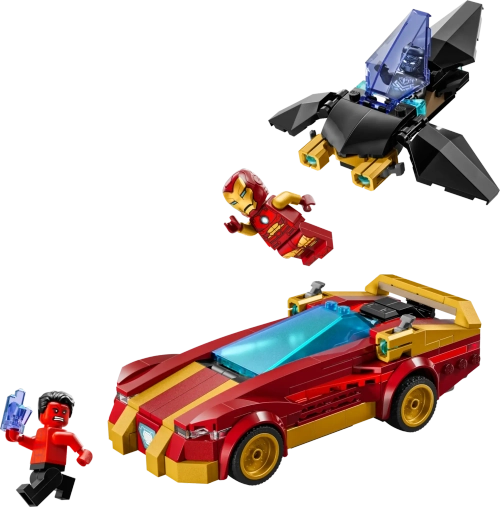 Конструктор LEGO Marvel 76310 Машина Железного человека и Черная пантера против Красного Халка