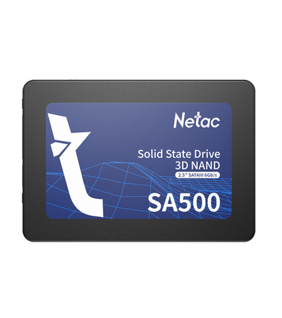 Ssd накопитель Netac SSD SA500 512GB 2.5 SATAIII 3D NAND, R/W up to 520/450MB/s, TBW 240TB, 3y wty