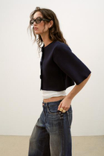 Короткая вязаная кофта - ZARA