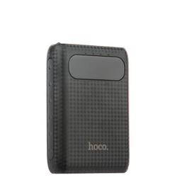 Аккумулятор внешний универсальный Hoco B20-10000 mAh Mige Power Bank (2USB: 5V-2.1A) Black Черный