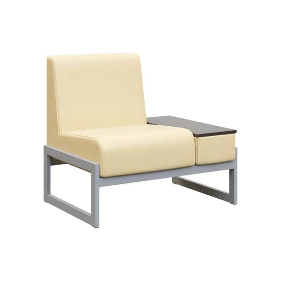 Module Диван одномест. столик унив. MD.D1-ST1 Oregon 11/Венге Цаво/Металл Серый 980*700*800