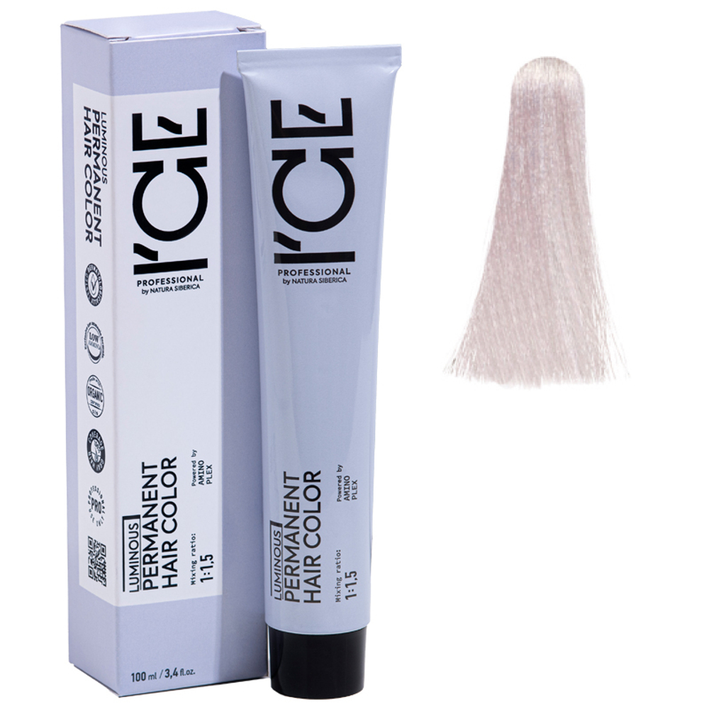 12.2 крем-краска ICE Permanent супер блонд фиолетовый - 100 мл.
