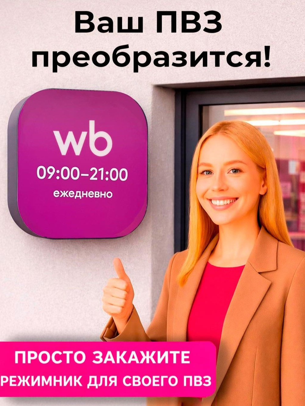 Световой режимник для ПВЗ табличка со сменными режимами