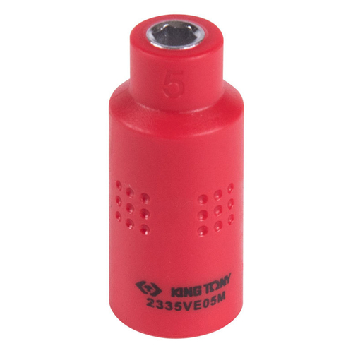 KING TONY (2335VE05M) Головка торцевая диэлектрическая шестигранная 1/4", 5 мм