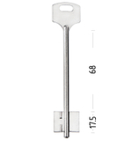 Заготовка сувальдного ключа 12723 ELB20D