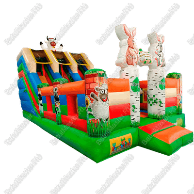 Коммерческий батут "Фермерские зверята"