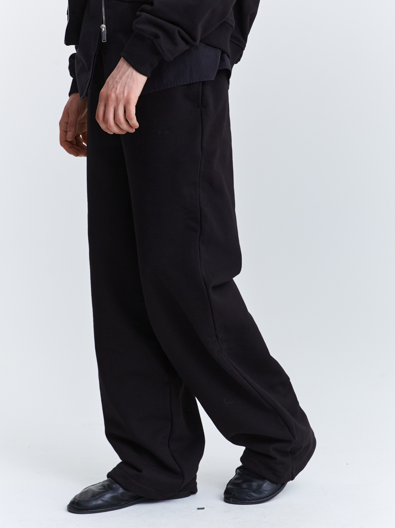 Брюки багги из футера